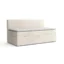 Deine Möbel 24 Boxspringbett PAOLO in Creme, Liegefläche 90x200 cm – mit Bettkasten, Bonellfederkern