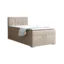 Deine Möbel 24 Boxspringbett TEEN in Beige, Liegefläche 90x200 cm – mit Bettkasten, Taschenfederkern