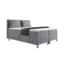 Deine Möbel 24 Boxspringbett TEXAS in Grau, Liegefläche 140x200 cm – mit Bettkasten, Taschenfederkern