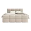 Fedve Boxspringbett ALZEA in Beige, Liegefläche 140x200 cm – mit Bettkasten, Bonellfederkern