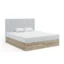 Fedve Boxspringbett JESSEN in Hellgrau, Liegefläche 140x200 cm – Bonellfederkern