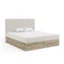 Fedve Boxspringbett JESSEN in Beige, Liegefläche 160x200 cm – Bonellfederkern