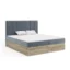 Fedve Boxspringbett JESSEN in Grau, Liegefläche 160x200 cm – Bonellfederkern
