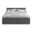 Fedve Boxspringbett ROTELLO in Dunkelgrau, Liegefläche 140x200 cm – mit Bettkasten, Bonellfederkern
