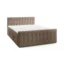 Fedve Boxspringbett YAZO ROYAL in Braun, Liegefläche 160x200 cm – mit Bettkasten, Bonellfederkern