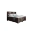 Fun Möbel Boxspringbett DAVIDE in Braun, Liegefläche 120x200 cm – mit Bettkasten, Taschenfederkern