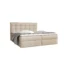 Fun Möbel Boxspringbett DORIANO in Beige, Liegefläche 120x200 cm – mit Bettkasten, Bonellfederkern