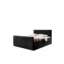 Fun Möbel Boxspringbett EIVOR in Schwarz, Liegefläche 140x200 cm – mit Bettkasten, Bonellfederkern