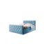 Fun Möbel Boxspringbett EIVOR in Hellblau, Liegefläche 160x200 cm – mit Bettkasten, Bonellfederkern