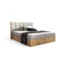Fun Möbel Boxspringbett KALYPSO in Beige, Liegefläche 120x200 cm – mit Bettkasten, Bonellfederkern