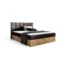 Fun Möbel Boxspringbett KALYPSO in Braun, Liegefläche 120x200 cm – mit Bettkasten, Bonellfederkern