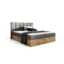Fun Möbel Boxspringbett KALYPSO in Grau, Liegefläche 120x200 cm – mit Bettkasten, Bonellfederkern