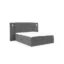 Fun Möbel Boxspringbett MARTEN in Dunkelgrau, Liegefläche 120x200 cm – Taschenfederkern, Topperhöhe 4 cm