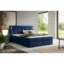 Fun Möbel Boxspringbett MARTIM in Blau, Liegefläche 120x200 cm – mit Bettkasten, Taschenfederkern