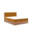 Fun Möbel Boxspringbett MAXIMO in Honig, Liegefläche 120x200 cm – mit Bettkasten, Bonellfederkern