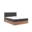 Fun Möbel Boxspringbett MAXIMO in Schwarz, Liegefläche 120x200 cm – mit Bettkasten, Bonellfederkern