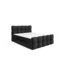 Fun Möbel Boxspringbett SATINE PREMIUM in Schwarz, Liegefläche 120x200 cm – mit Bettkasten, Taschenfederkern