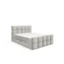 Fun Möbel Boxspringbett SATINE PREMIUM in Beige, Liegefläche 140x200 cm – mit Bettkasten, Taschenfederkern