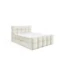 Fun Möbel Boxspringbett SATINE PREMIUM in Creme, Liegefläche 140x200 cm – mit Bettkasten, Taschenfederkern