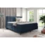 Fun Möbel Boxspringbett SOPHIE in Dunkelblau, Liegefläche 100x200 cm – mit Bettkasten, Bonellfederkern