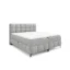 Fun Möbel Boxspringbett SOPHIE in Hellgrau, Liegefläche 160x200 cm – mit Bettkasten, Bonellfederkern
