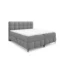 Fun Möbel Boxspringbett SOPHIE in Grau, Liegefläche 200x200 cm – mit Bettkasten, Bonellfederkern