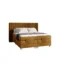 Fun Möbel Boxspringbett VIDAL in Gelb, Liegefläche 120x200 cm – mit Bettkasten, Taschenfederkern