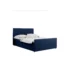Kaiser Möbel Boxspringbett LATINO in Dunkelblau, Liegefläche 120x200 cm – mit Bettkasten, Taschenfederkern