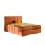 Kaiser Möbel Boxspringbett LUDANO in Orange, Liegefläche 140x200 cm – mit Bettkasten, Bonellfederkern