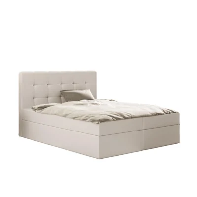 Kaiser Möbel Boxspringbett LUDANO LUDANO in Beige, Liegefläche 120x200 cm – mit Bettkasten, Bonellfederkern