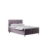 Kaiser Möbel Boxspringbett POEL in Lila, Liegefläche 120x200 cm – mit Bettkasten, Bonellfederkern