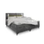 MASSENO Boxspringbett ALBA in Hellgrau, Liegefläche 140x200 cm – mit Bettkasten