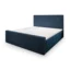 MASSENO Boxspringbett ALORIA in Blau, Liegefläche 140x200 cm – mit Bettkasten