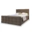 MASSENO Boxspringbett AMON in Braun, Liegefläche 140x200 cm – mit Bettkasten
