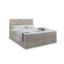 MASSENO Boxspringbett ARINOS in Beige, Liegefläche 140x200 cm – mit Bettkasten