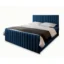 MASSENO Boxspringbett ARION in Blau, Liegefläche 140x200 cm – mit Bettkasten