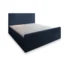 MASSENO Boxspringbett BRENTO in Blau, Liegefläche 140x200 cm – mit Bettkasten
