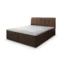 MASSENO Boxspringbett CEVANO in Braun, Liegefläche 140x200 cm – mit Bettkasten