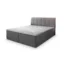 MASSENO Boxspringbett CEVANO in Grau, Liegefläche 140x200 cm – mit Bettkasten