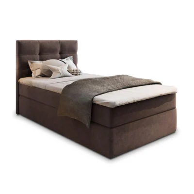 MASSENO Boxspringbett GLOS 80 in Braun, Liegefläche 80x200 cm – mit Bettkasten