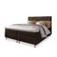 MASSENO Boxspringbett IBIZA in Braun, Liegefläche 140x200 cm – mit Bettkasten
