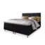 MASSENO Boxspringbett IBIZA in Schwarz, Liegefläche 140x200 cm – mit Bettkasten