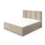 MASSENO Boxspringbett LARIO in Beige, Liegefläche 140x200 cm – mit Bettkasten
