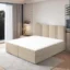 MASSENO Boxspringbett LARIO in Beige, Liegefläche 140x200 cm – mit Bettkasten