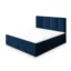 MASSENO Boxspringbett LARIO in Blau, Liegefläche 140x200 cm – mit Bettkasten