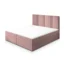 MASSENO Boxspringbett LARIO in Rosa, Liegefläche 140x200 cm – mit Bettkasten