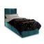 MASSENO Boxspringbett LENA in Hellblau, Liegefläche 100x200 cm – mit Bettkasten