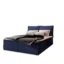 MASSENO Boxspringbett LENTE in Blau, Liegefläche 140x200 cm – mit Bettkasten
