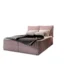 MASSENO Boxspringbett LENTE in Rosa, Liegefläche 140x200 cm – mit Bettkasten