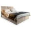 MASSENO Boxspringbett MURLO in Beige, Liegefläche 140x200 cm – mit Bettkasten